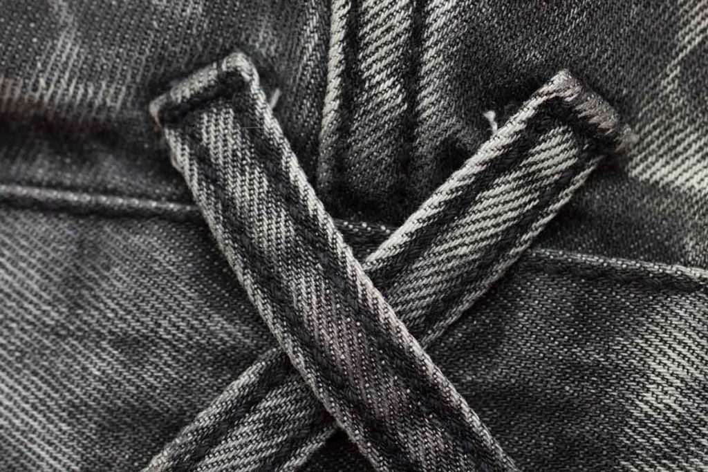 Jeanshose Grau Detail