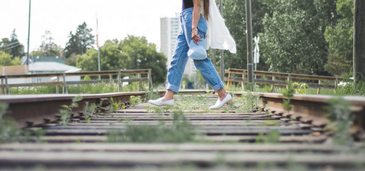 Jeanshose Sommerlook Frau