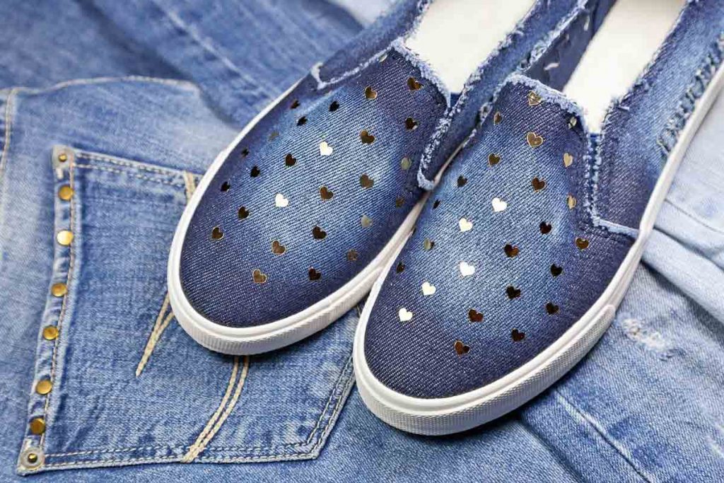 Metallic Jeans Sneaker