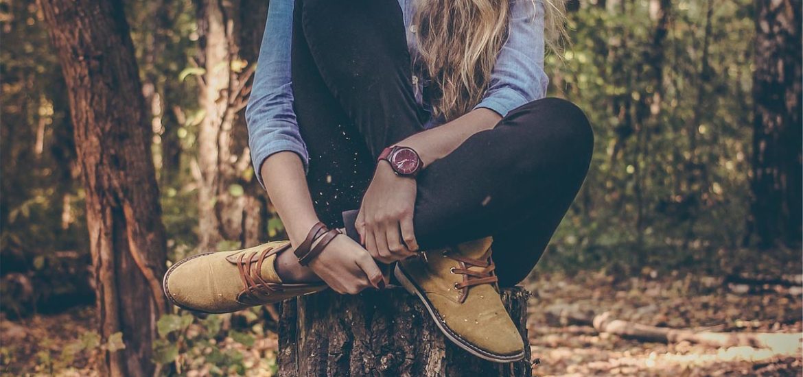 Frau Wald Jeanshose Stiefel