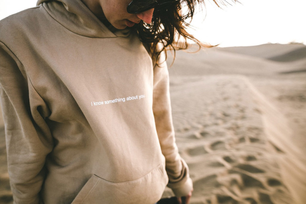 hoodie damenpullover statement schrift