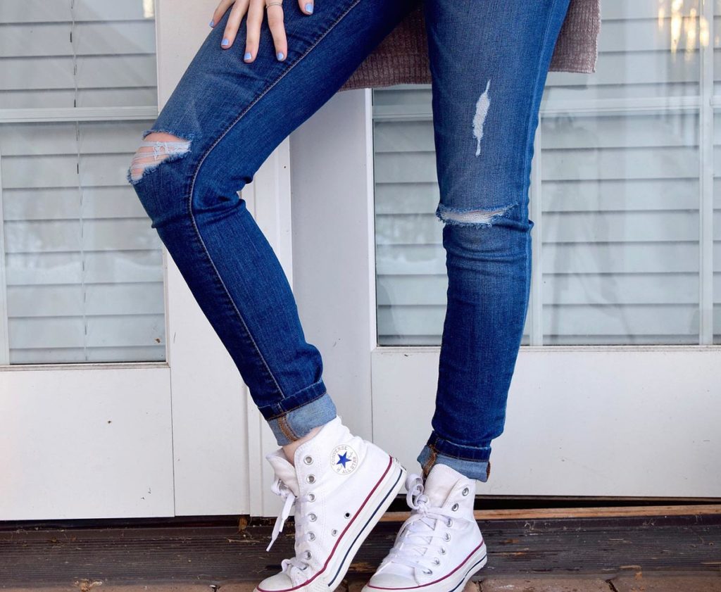 used look röhrenjeans chucks